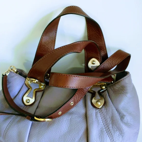 NWT Michael Kors Purple Leather Crossbody Bag - Picture 9 of 13